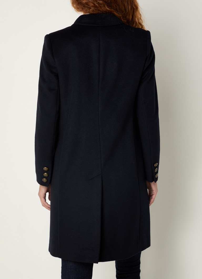 Ralph Lauren kašmira maisījuma mētelis ar vārstu kabatām un logotipa izšuvumu
