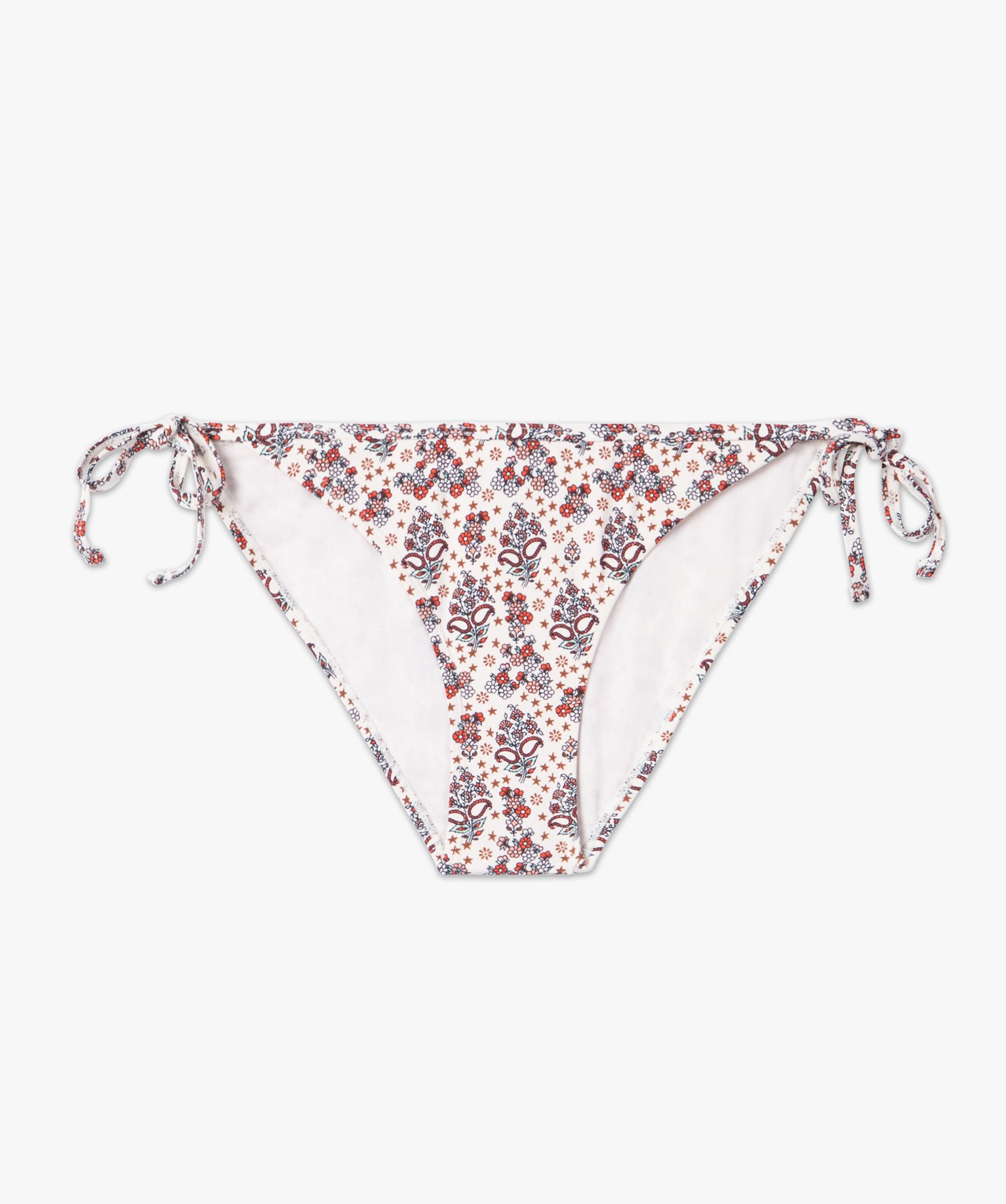 Bas de maillot de bain femme forme culotte à motifs fleuris imprime | GEMO