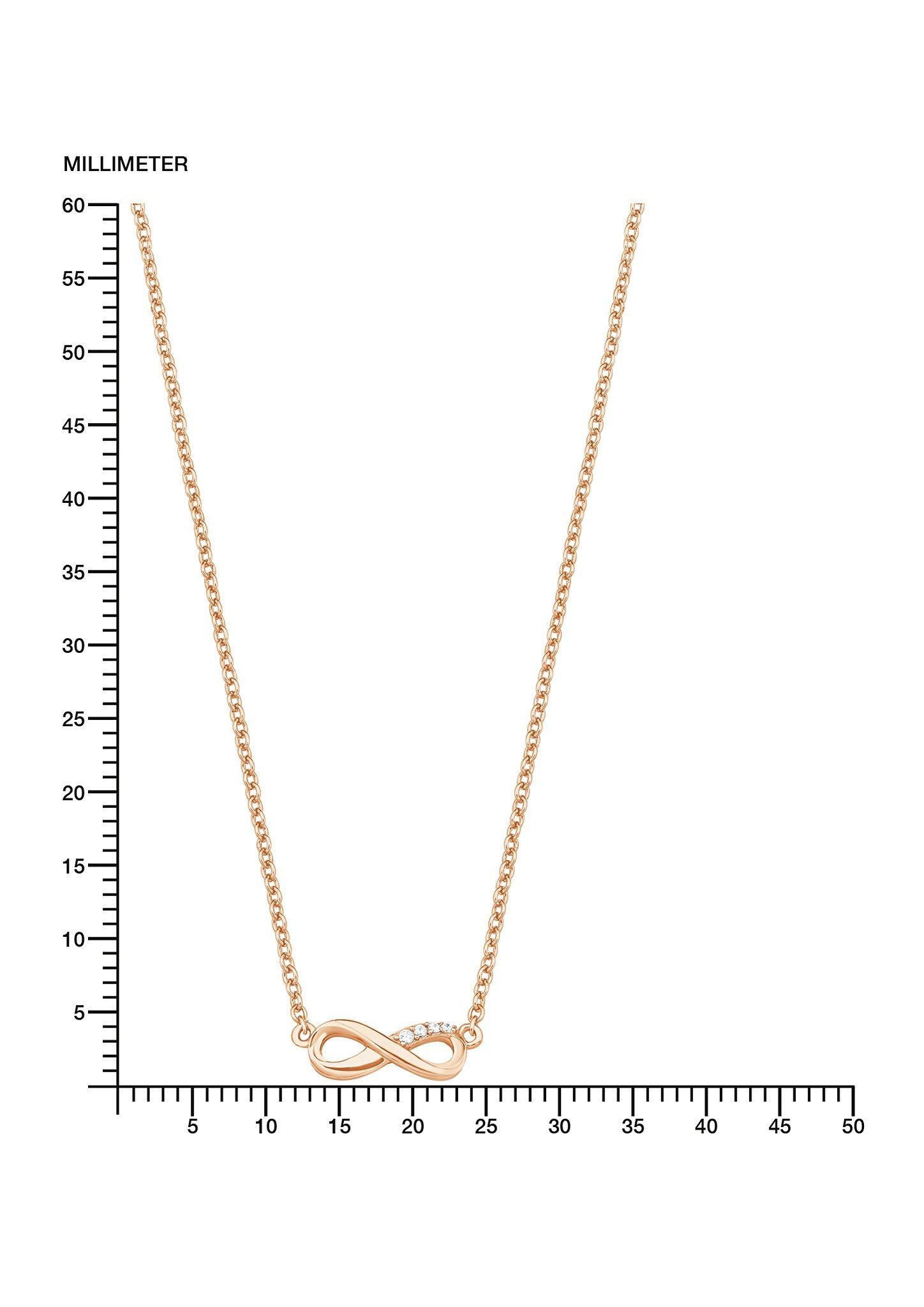 Vergoldete Halskette Infinity mit Zirkonia  272.710.6411.1099-05E0