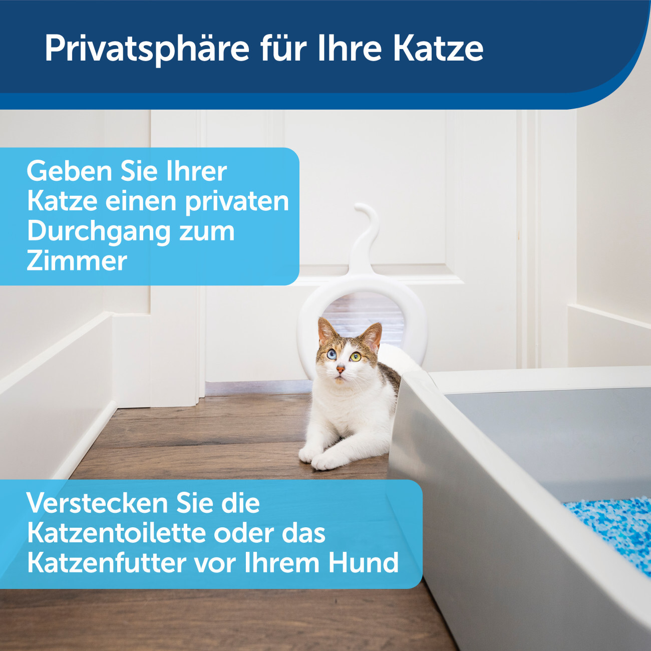 PetSafe Katzentunnel PetSafe Katzentunnel für Zimmertüren, Weiß