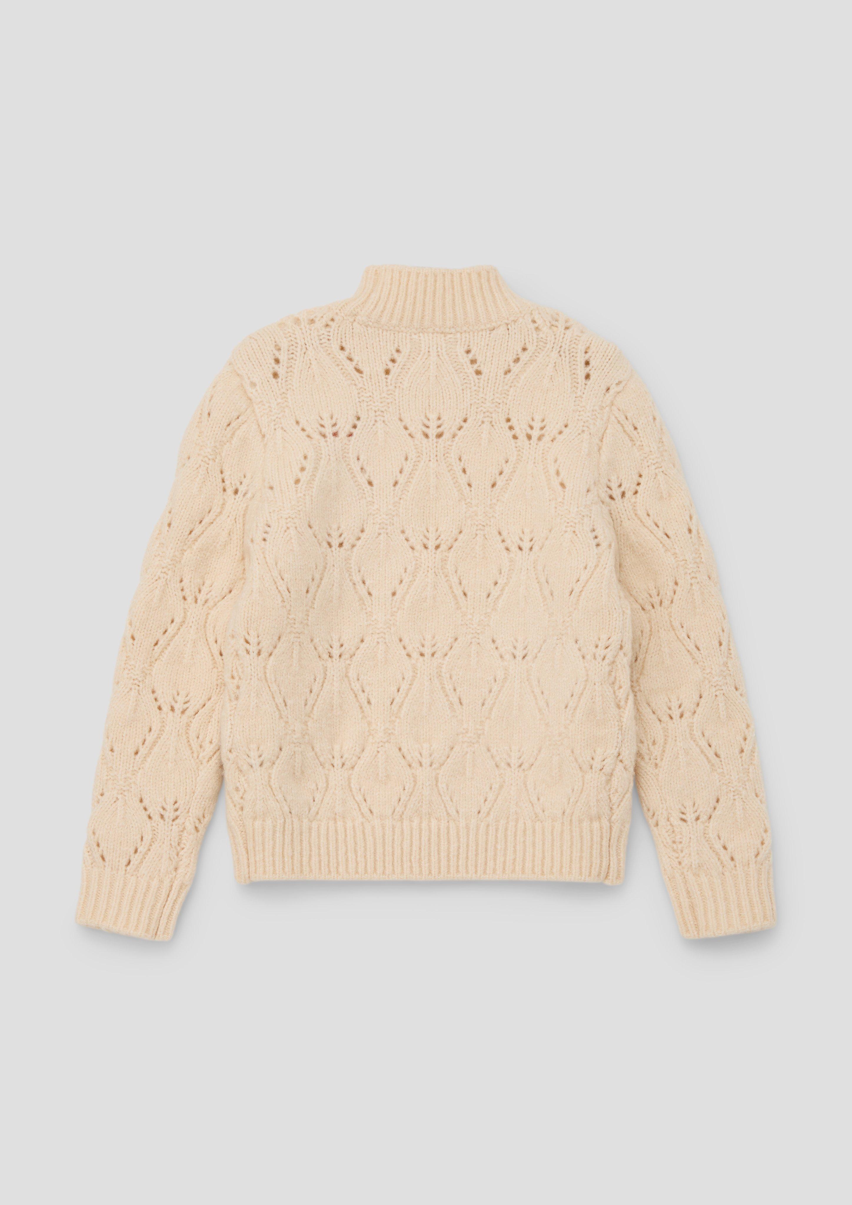 Pullover mit Blüten-Stickerei  2133916-0805