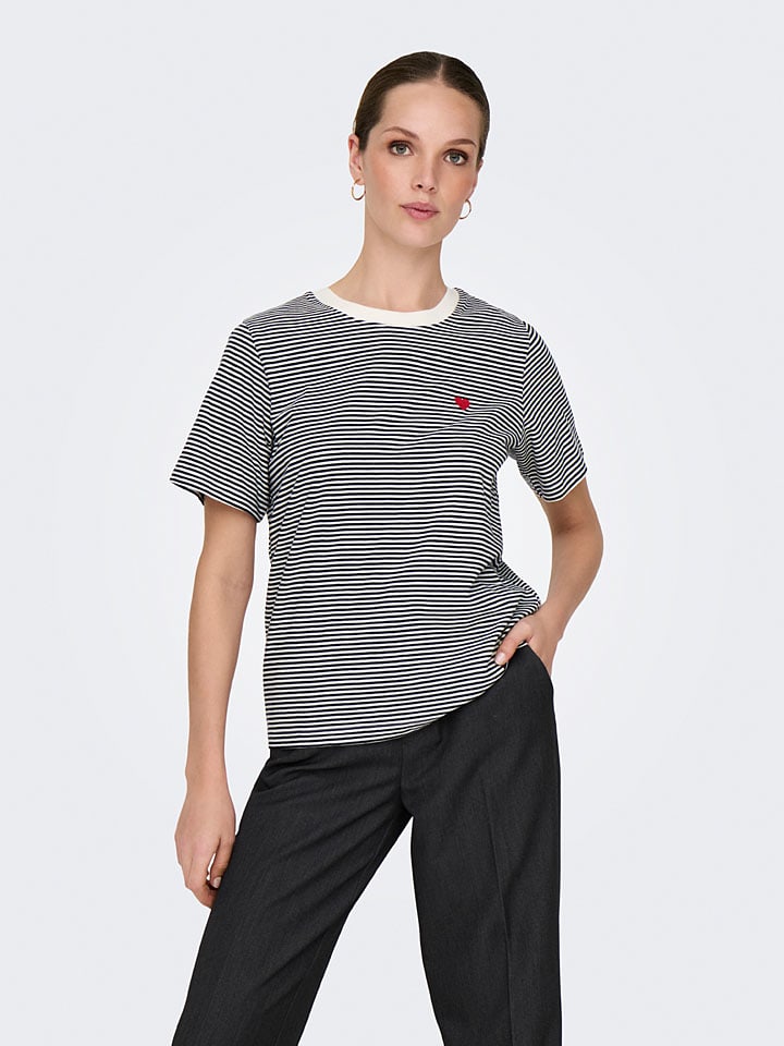 JDY Shirt in Schwarz/Weiß günstig kaufen