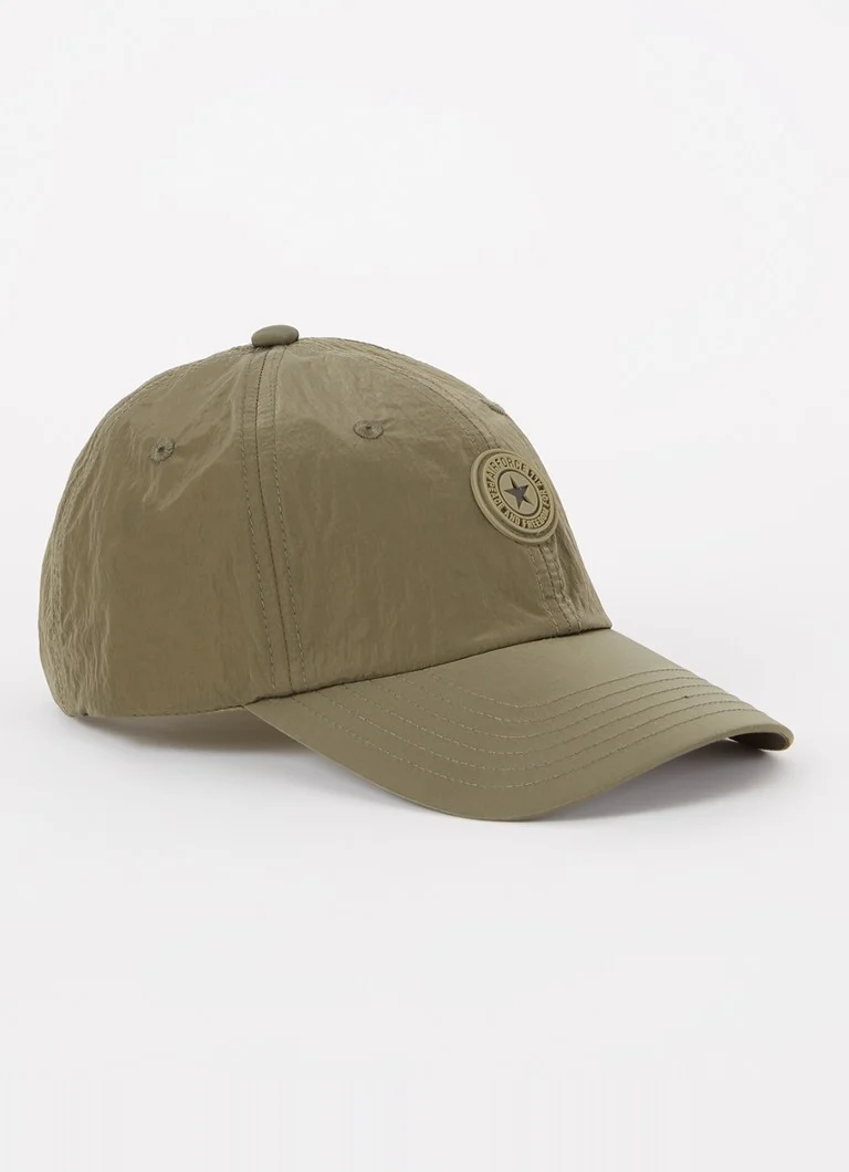 Airforce Waxed Crinkle cap with logo