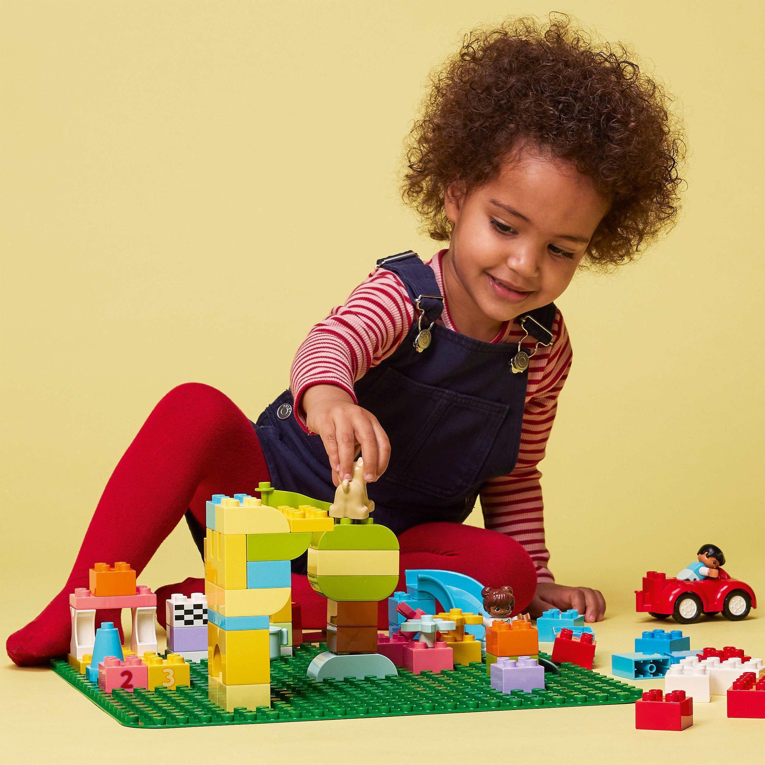 LEGO® Konstruktionsspielsteine Bauplatte in Grün (10980), LEGO® DUPLO Classic, (1 St), Made in Europe
