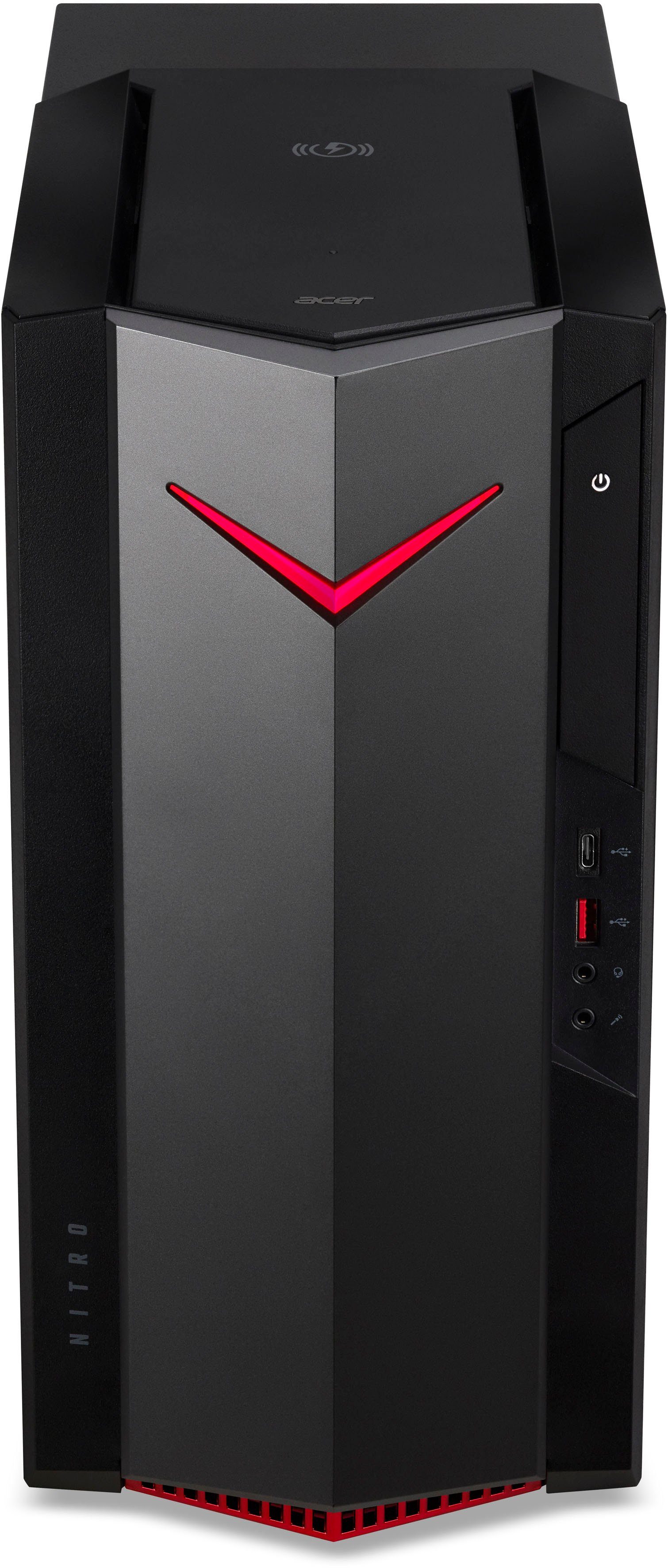 Acer Nitro 50 (N50-640) Gaming-PC (Intel® Core i5 12400F, GeForce GTX 1660 Super, 16 GB RAM, 1024 GB SSD, Luftkühlung)