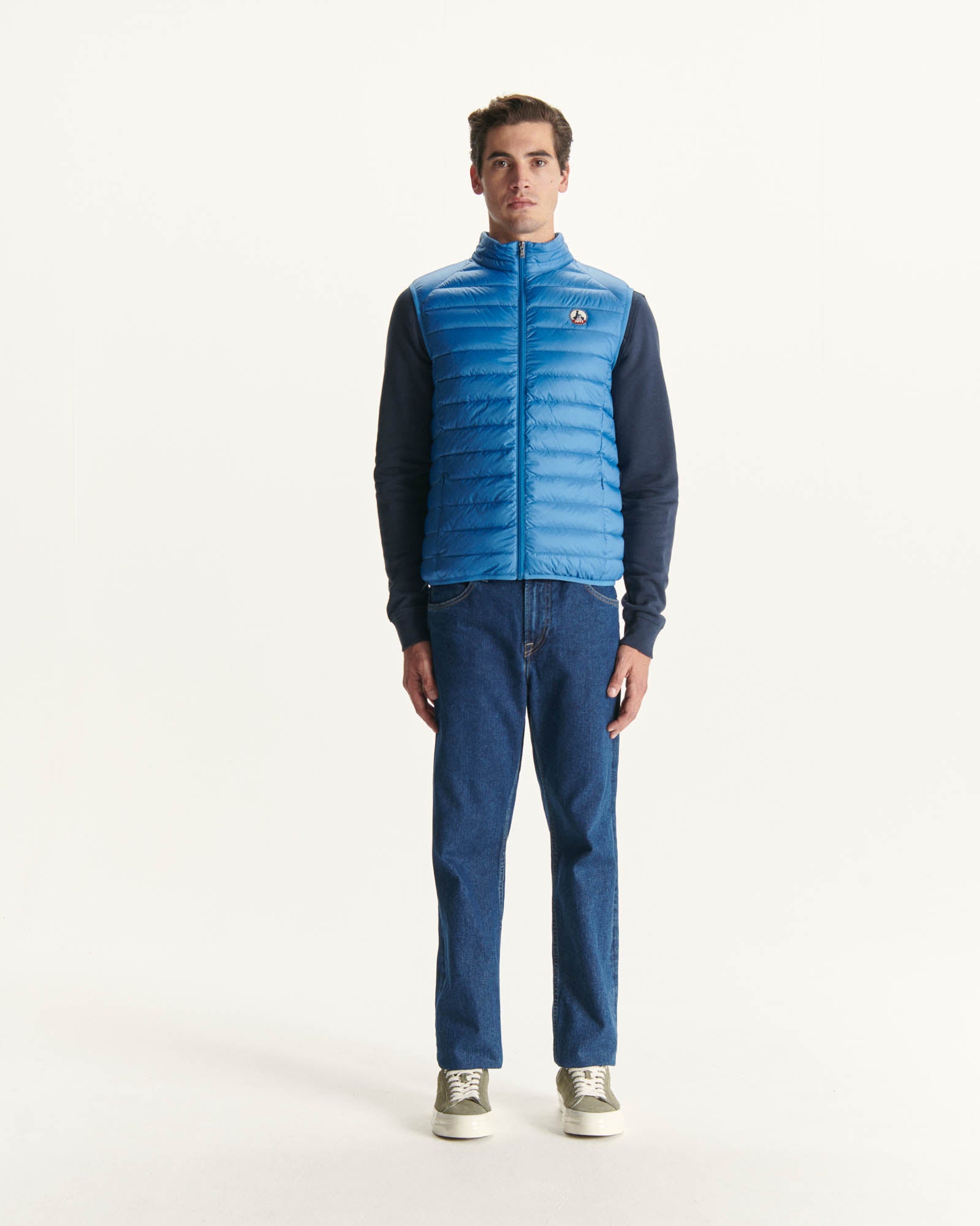 Doudoune sans manches Bleu denim Tom