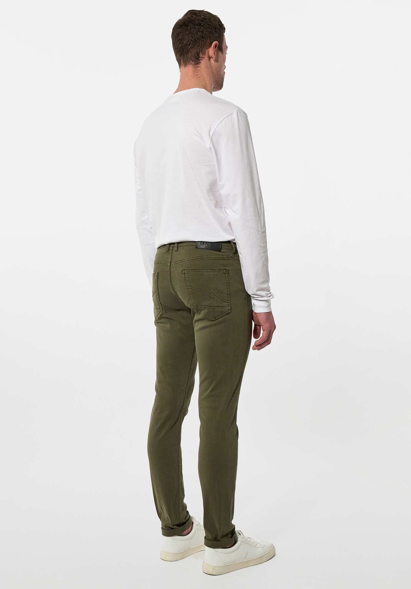 DAXKO  Jean slim kaki Homme
