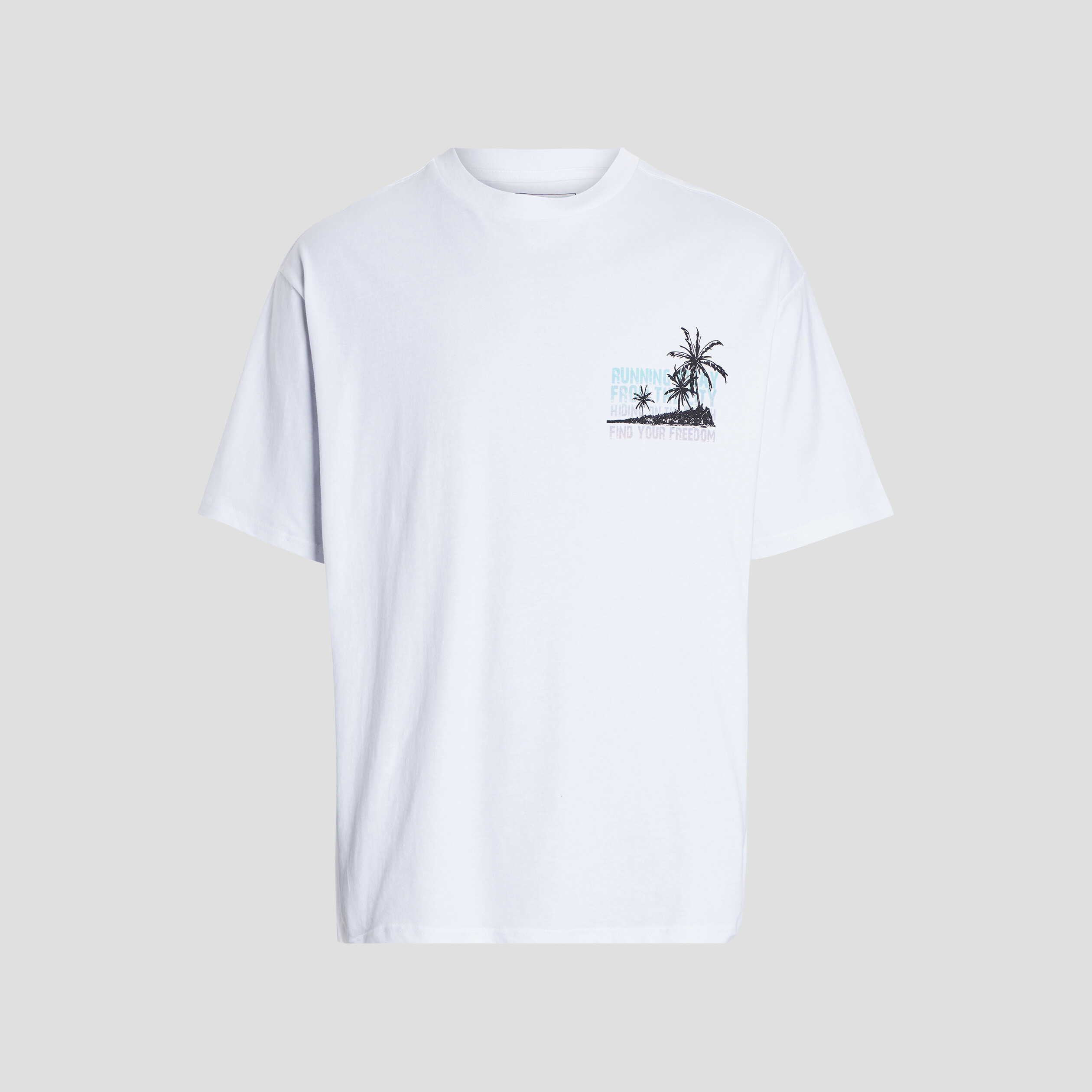 T-shirt manches courtes blanc homme | La Halle
