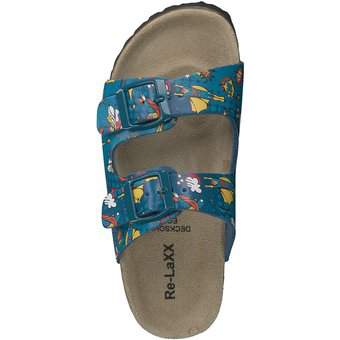 Leone Pantolette in blau