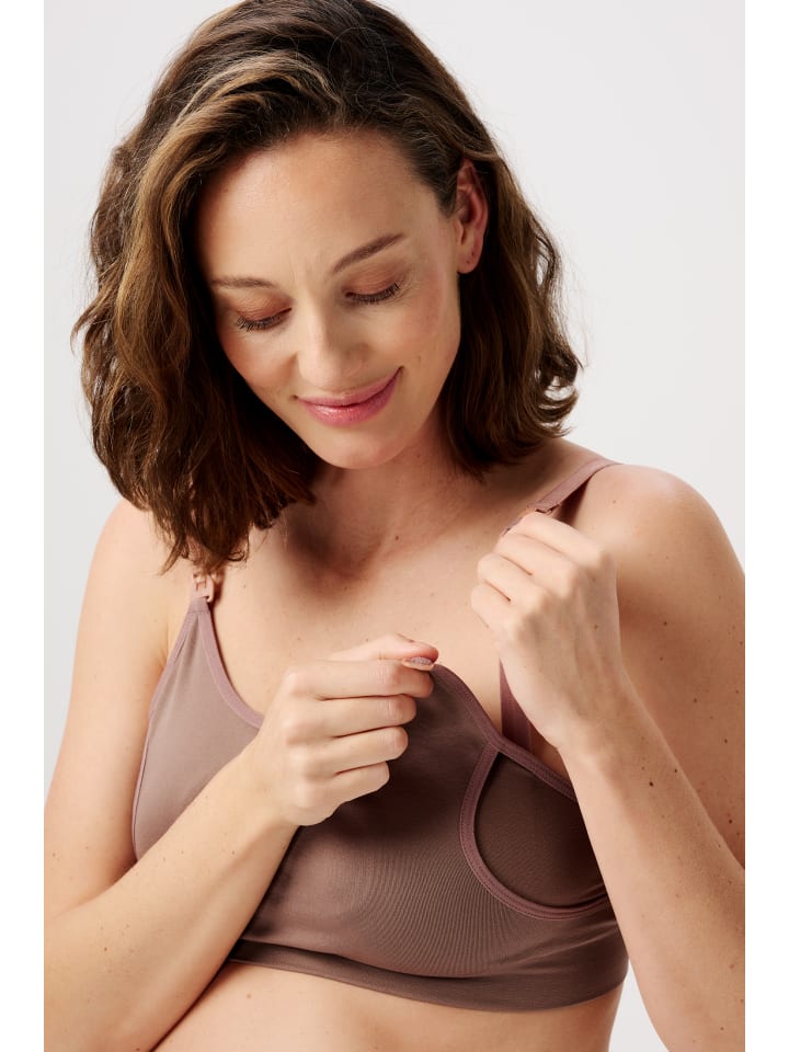 Noppies Nahtloser Still-Bh Pumping Mae Sensil® Breeze in Deep Taupe günstig kaufen