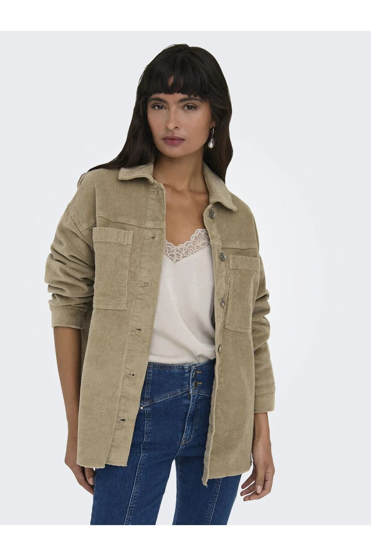 Only  Jacke - Beige - Regular Fit