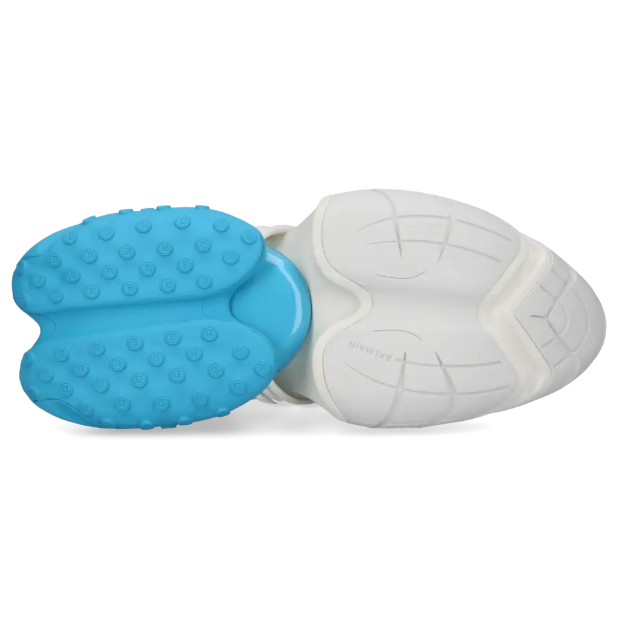 Balmain - Sneaker low UNICORN Kalbsleder Neopren - weiß