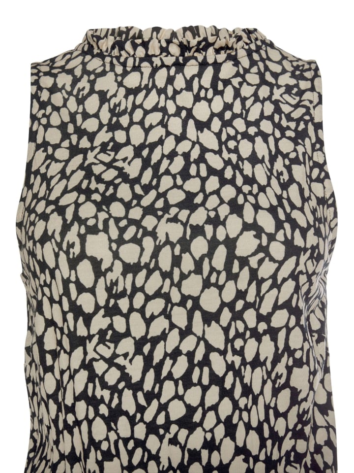 LASCANA Jerseykleid in schwarz-beige-bedruckt günstig kaufen