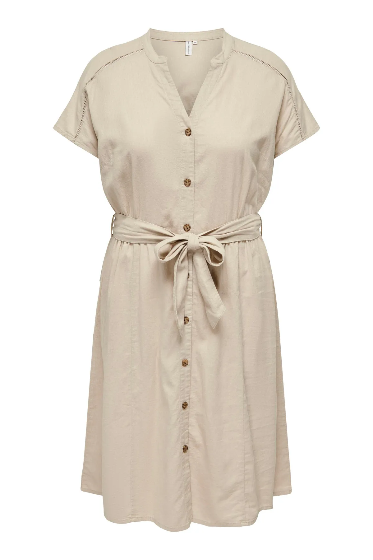 Only Carmakoma  CARCARO KURZARMHEMDKLEID AUS LEINENKALB TLR