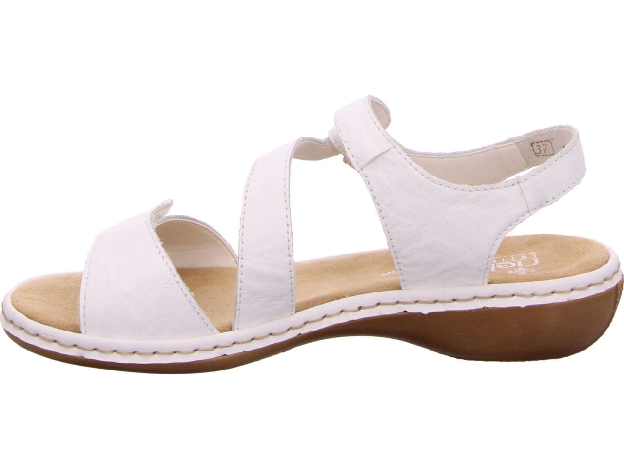 RIEKER Klassische Sandalen weiss