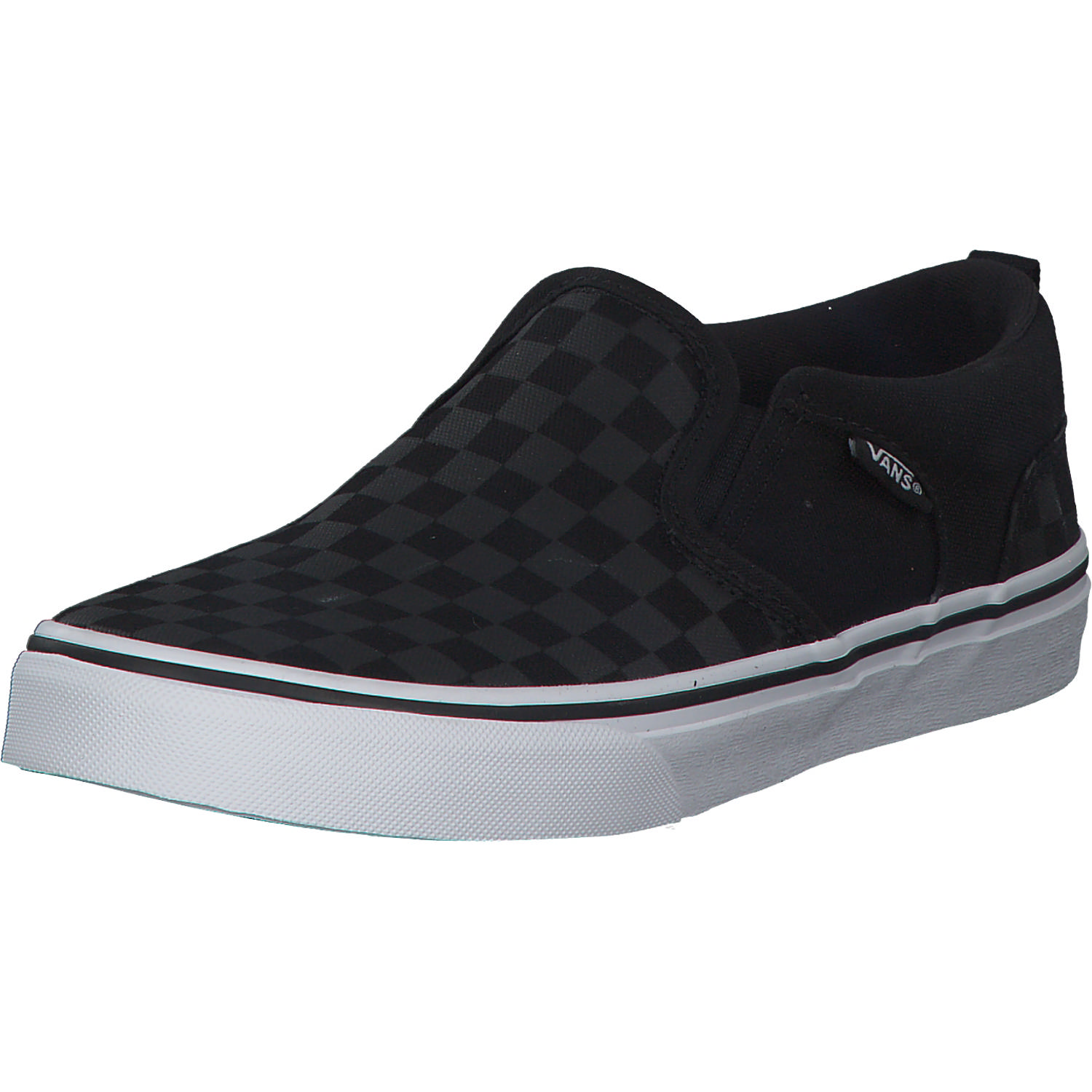 Vans Asher Checkers VN000VH0, Sneakers Low, Kinder, Schwarz