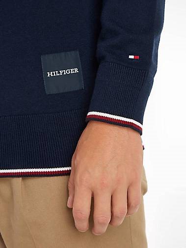 TOMMY HILFIGER Herren Pullover mit Seide