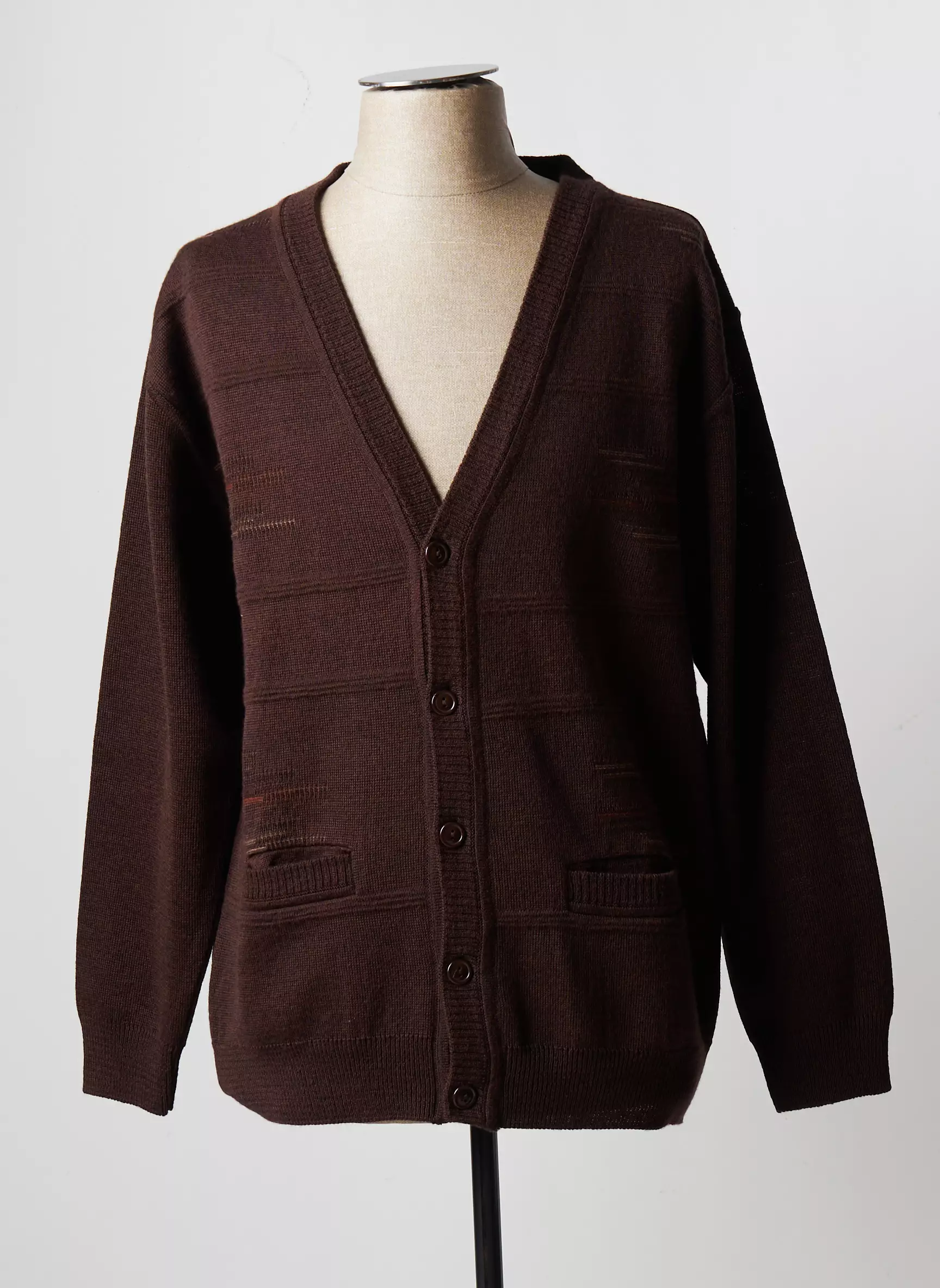Easy Line Cardigans Homme couleur marron