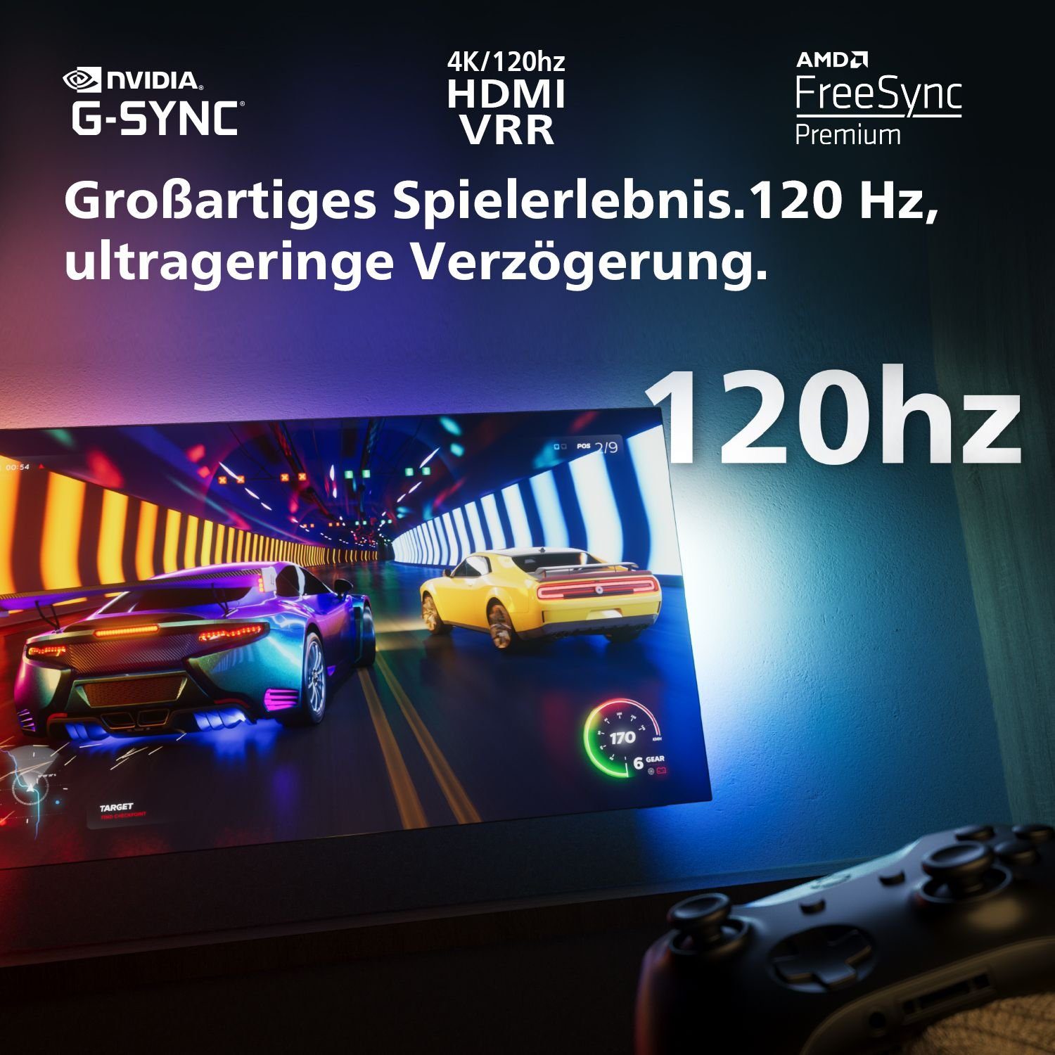 Philips 48OLED808/12 LED-Fernseher (122 cm/48 Zoll, 4K Ultra HD, Android TV, Smart-TV)