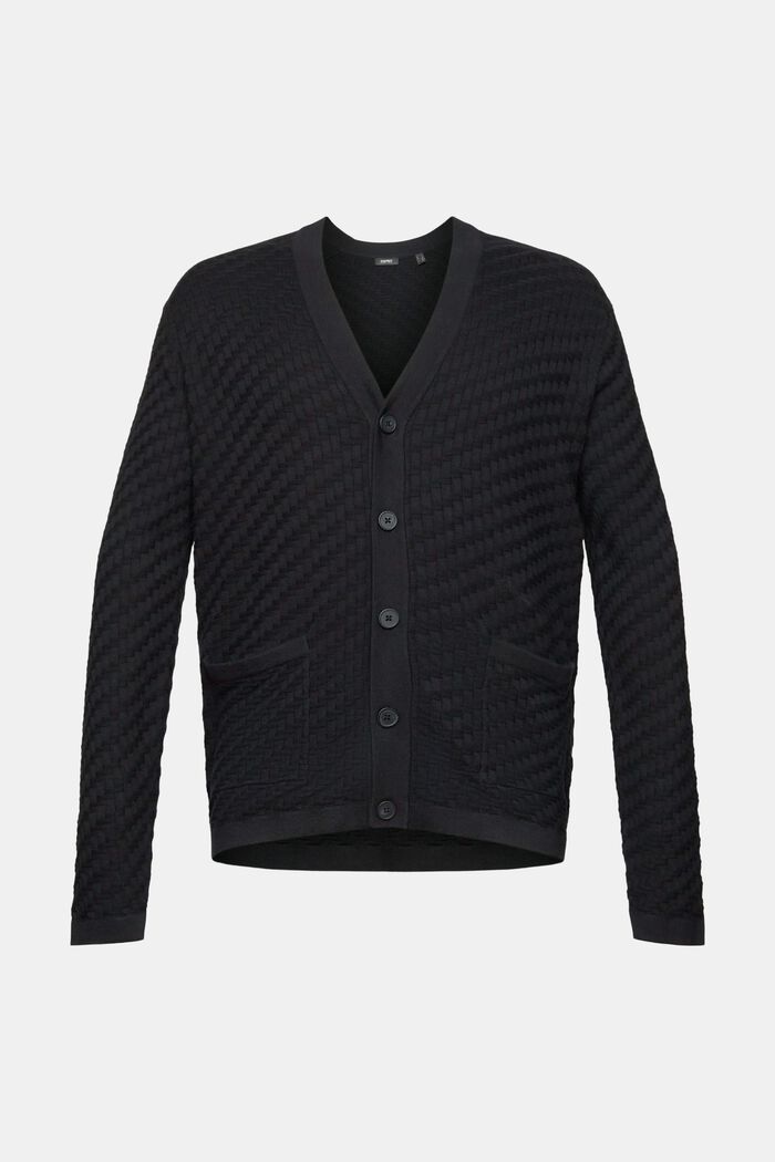 Cardigan aus Struktur-Strick