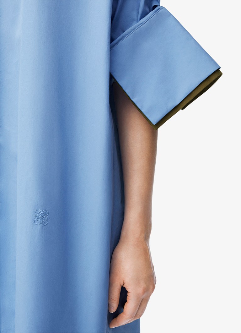 Abito a camicia corto con spacco LOEWE