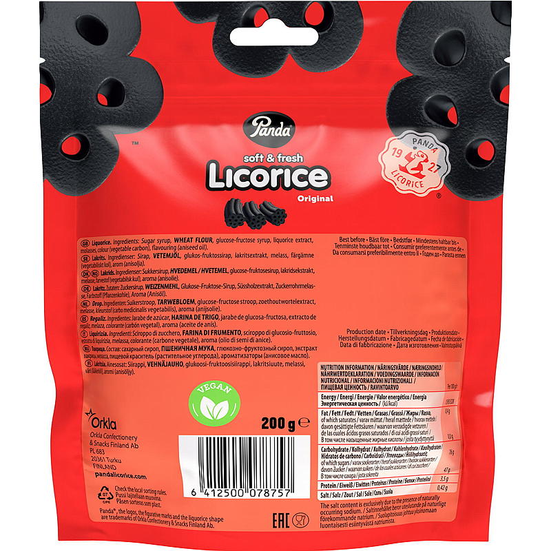 Panda lakris 200 g