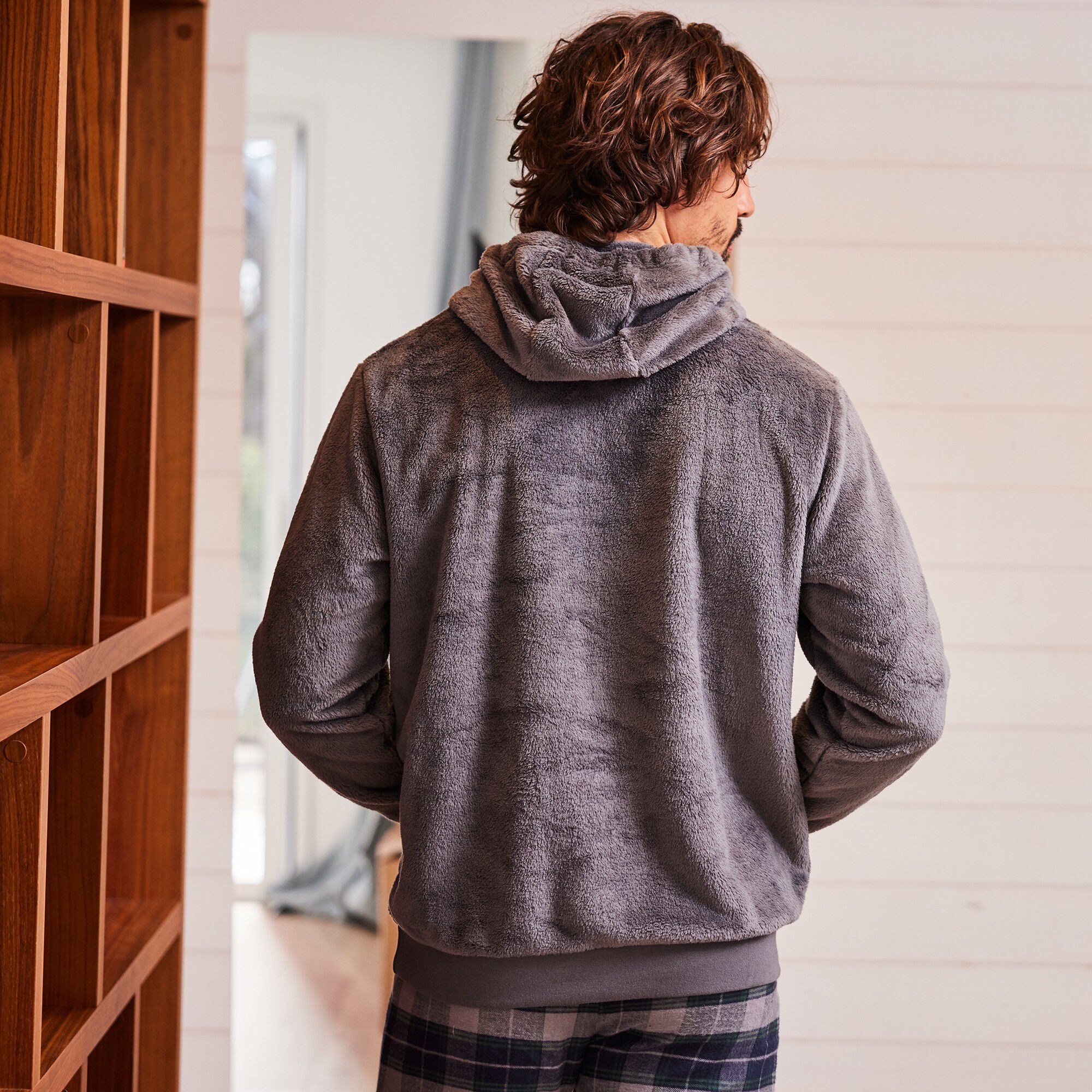 Sweat à capuche en polaire