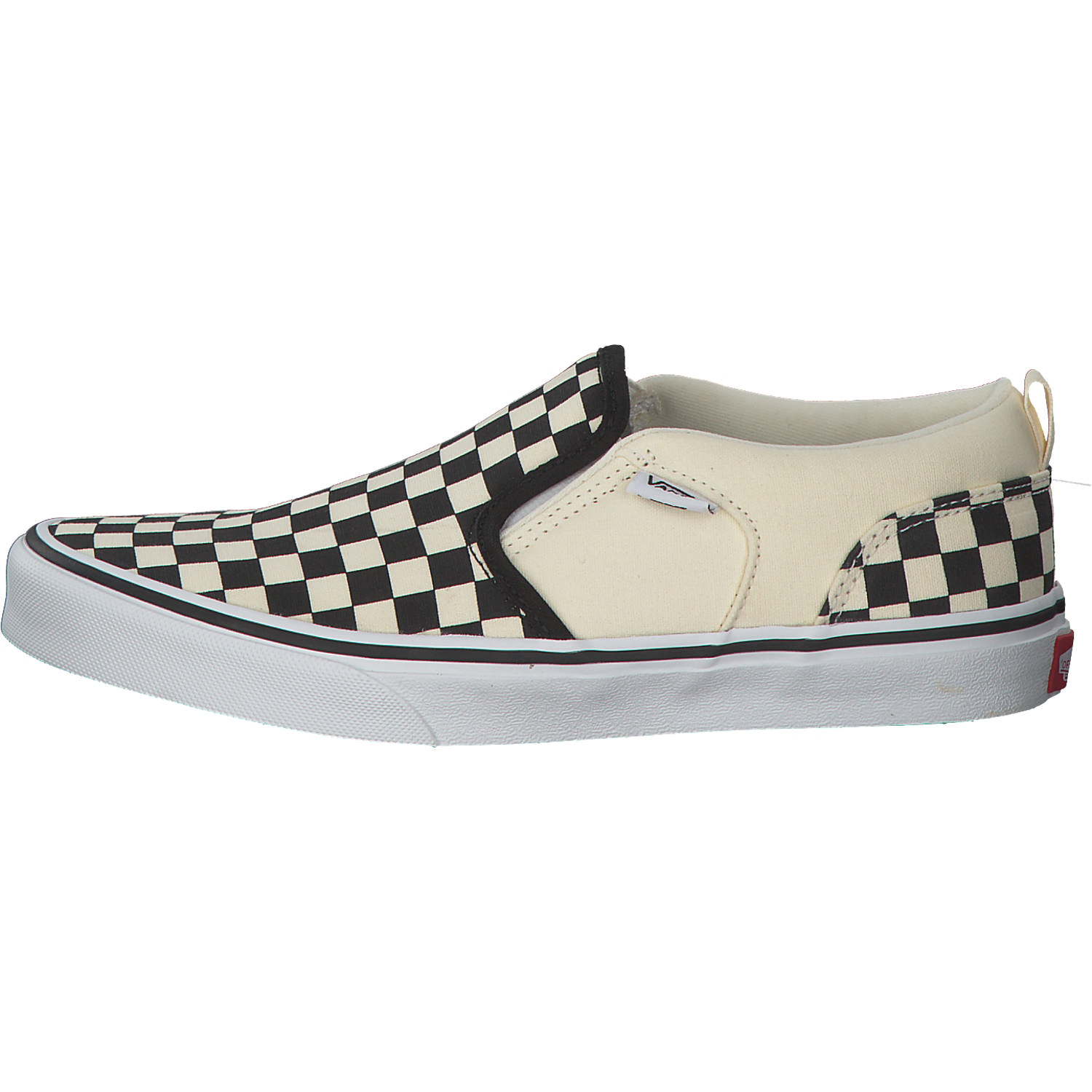 Vans Asher Checkers VN000VH0, Sneakers Low, Kinder, Schwarz (Black/Natural)