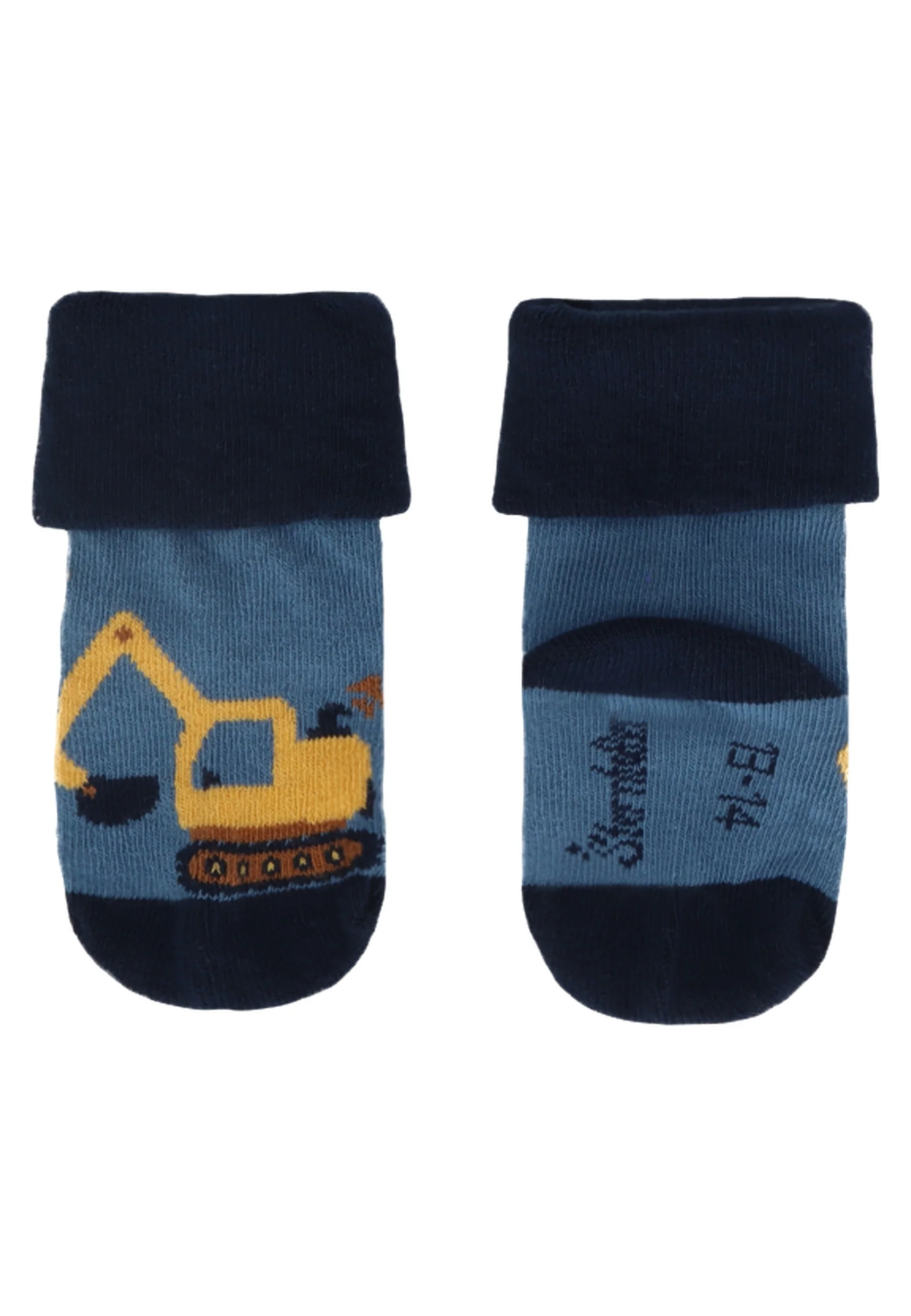 Socken im 3er Pack mit Motiv Bagger in versch. Farben