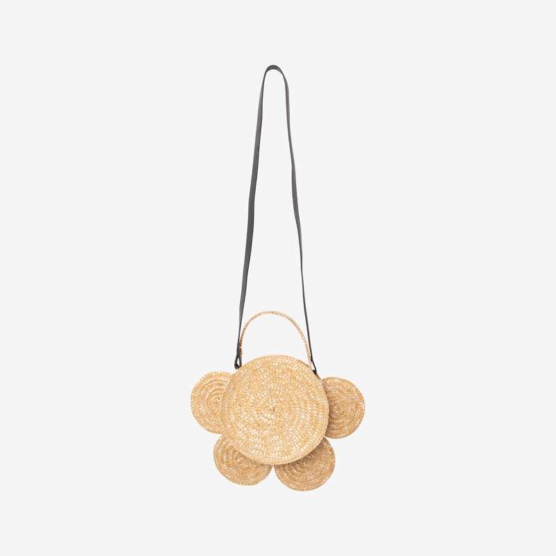 Sac fille fleur paille beige Catimini