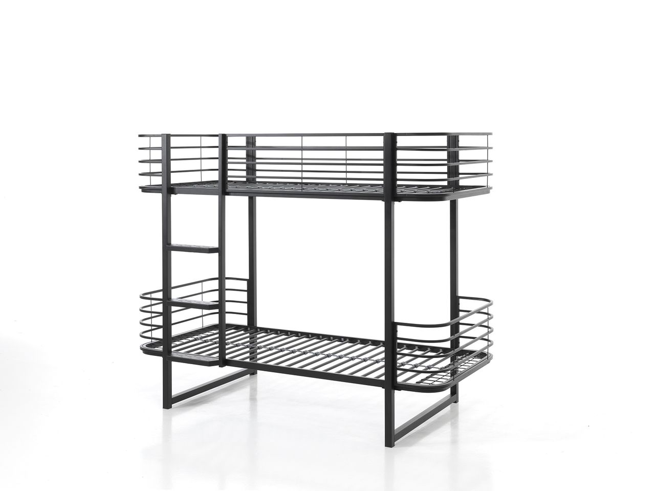 VIPACK Etagenbett Metall Oscar Schwarz