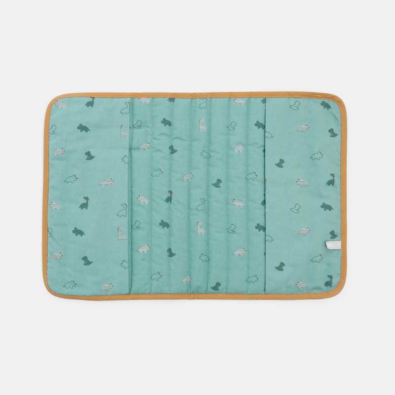 Protège carnet de santé dinosaures vert naissance