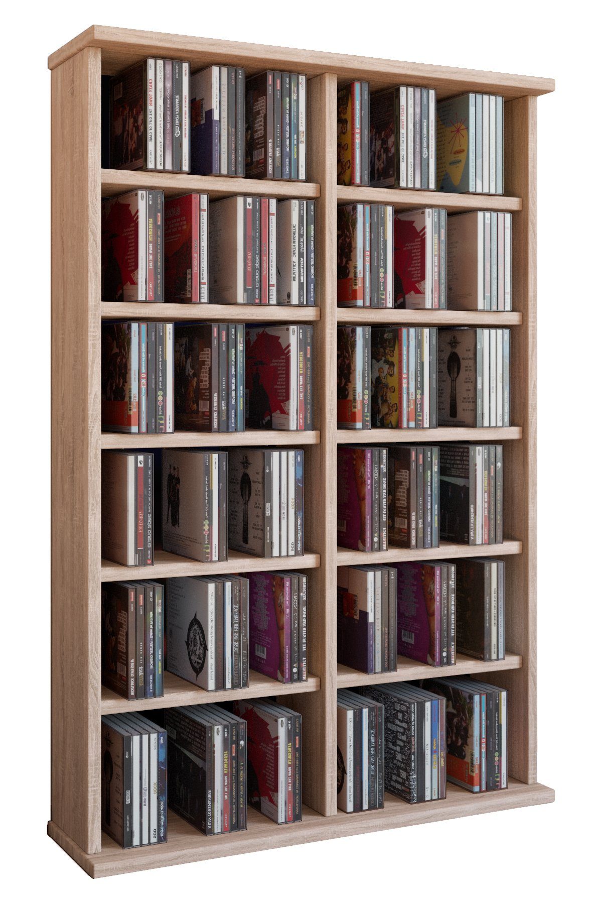 VCM CD-Regal Holz CD DVD Stand Regal Schrank Ständer Ronul, 1-tlg.