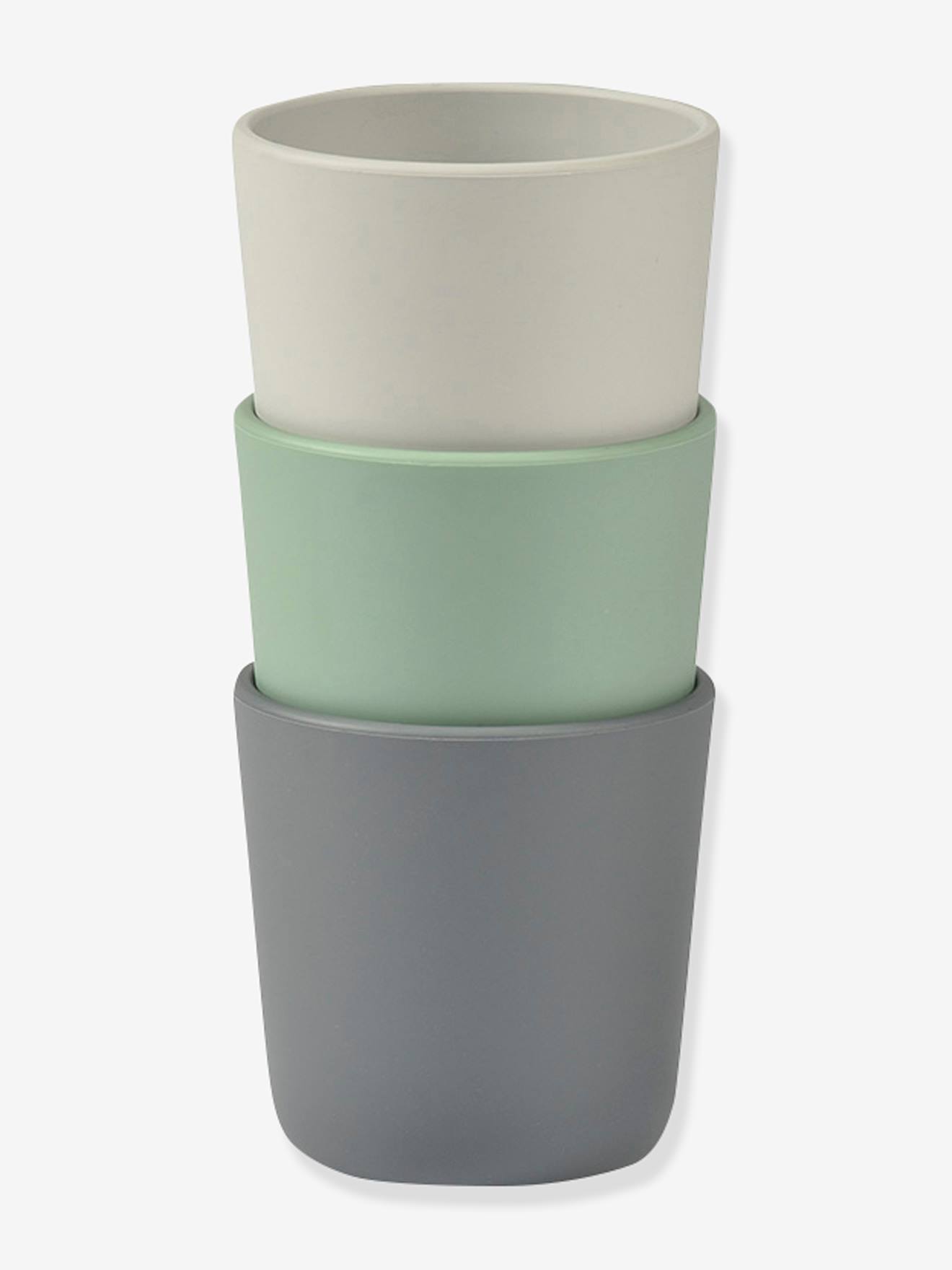 Lot de 3 verres en silicone BEABA multicolore