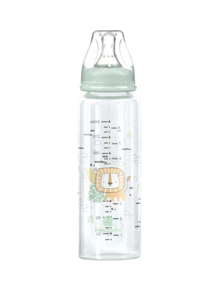 Kikkaboo Baby Glasflasche Savanna 240ml in grün günstig kaufen onesize