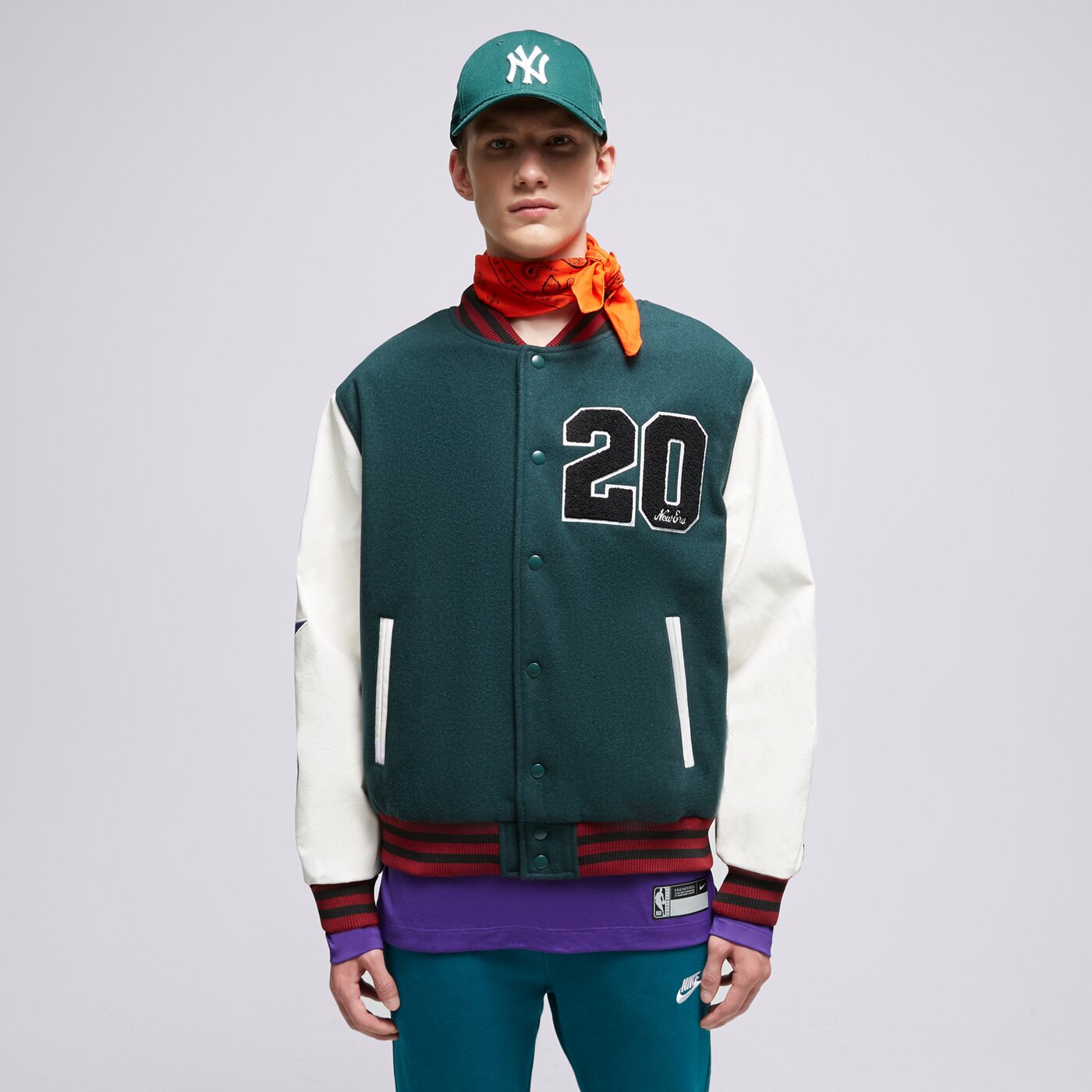 NEW ERA JACKE NE LIFESTYLE VARSITY NONE Grün