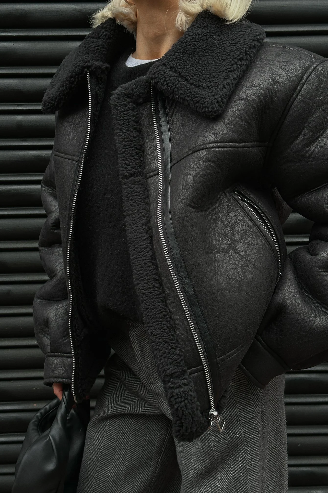 Bonded Jacke im Vintage-Look