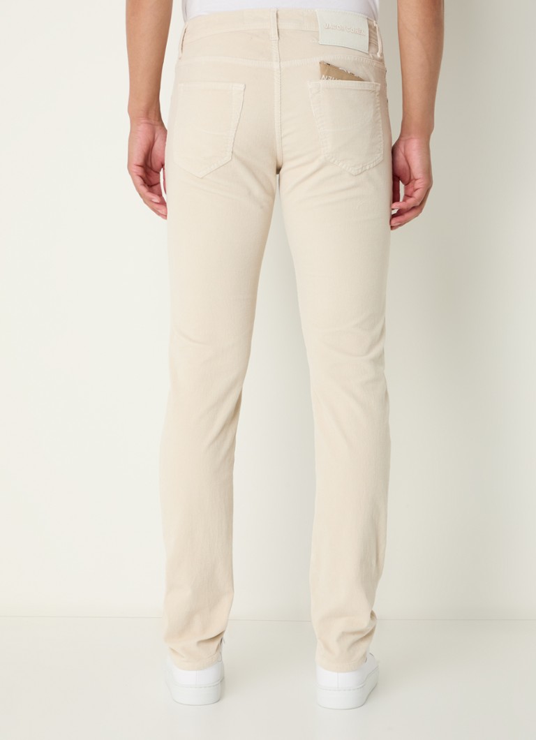 Pantaloni Jacob Cohen Nick din catifea reiată slim fit cu buzunare laterale