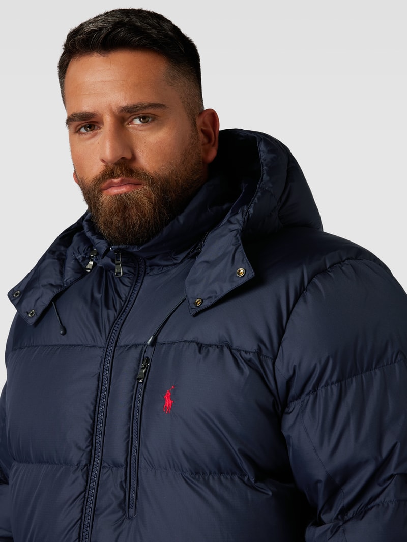 PLUS SIZE Daunenjacke mit Daunen-Feder-Füllung in marineblau