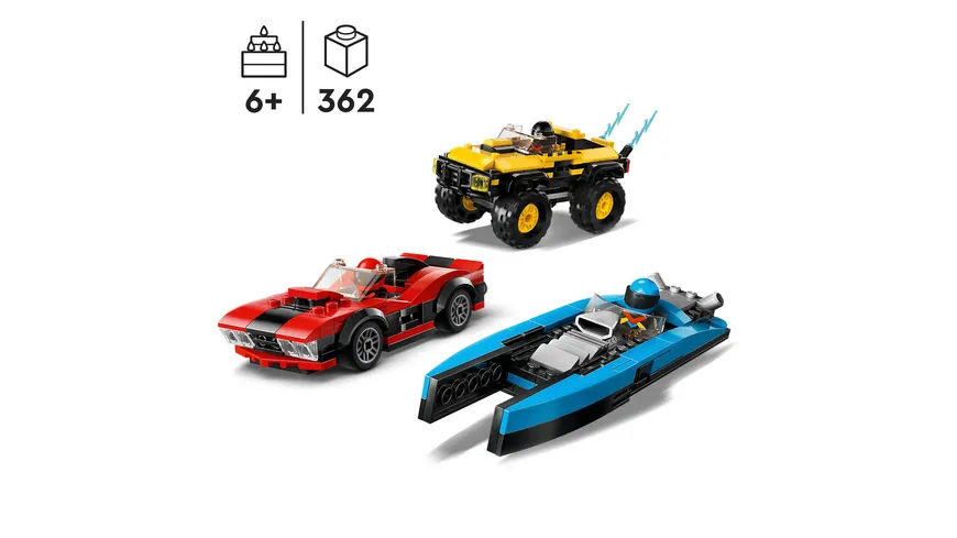LEGO City 60395 Rennfahrzeuge Kombiset