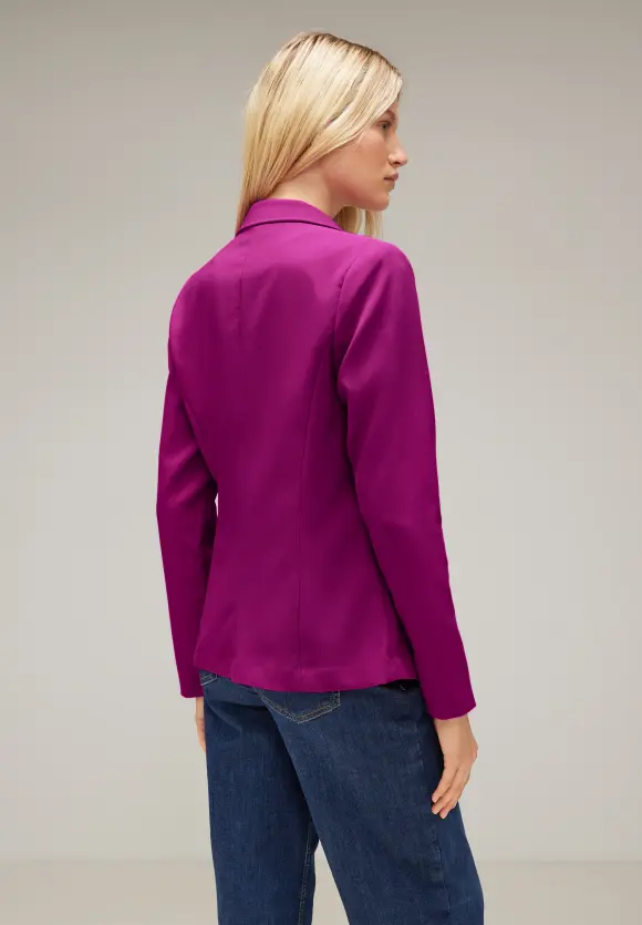 Street One Twill Blazer in Unifarbe