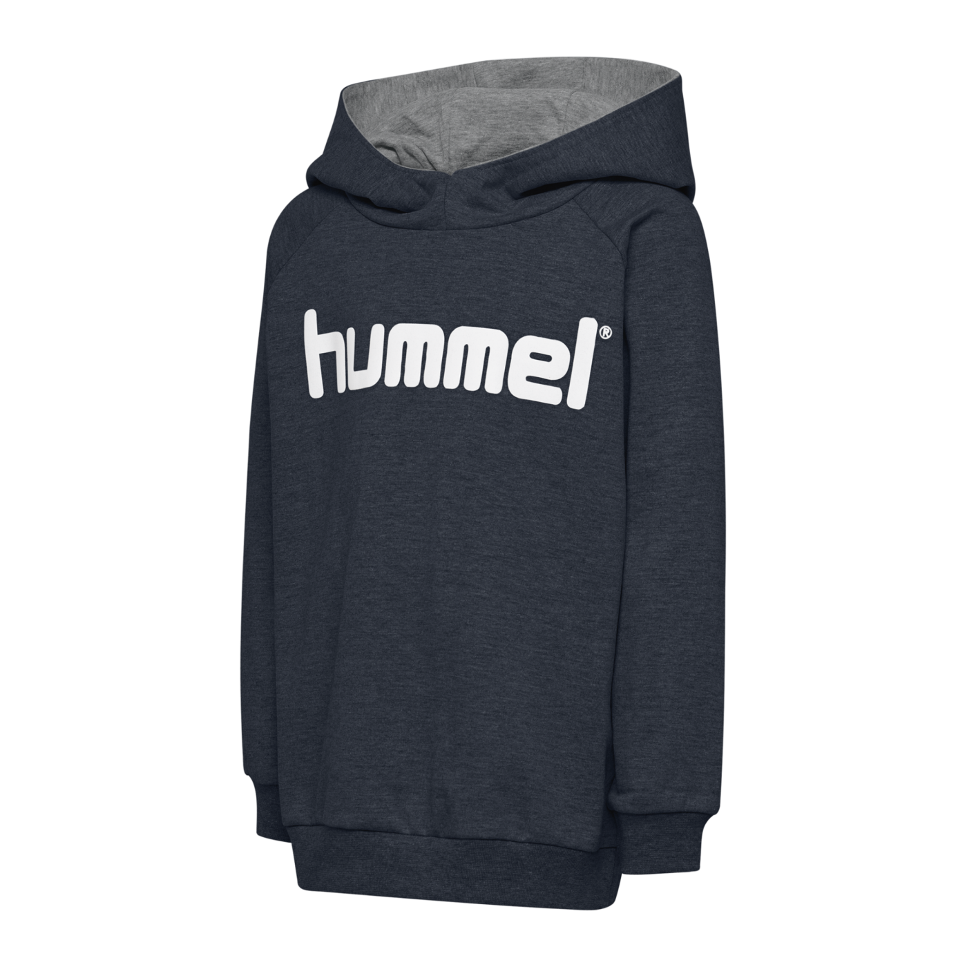 Hummel Cotton Logo Hoody Kids Grau F8571