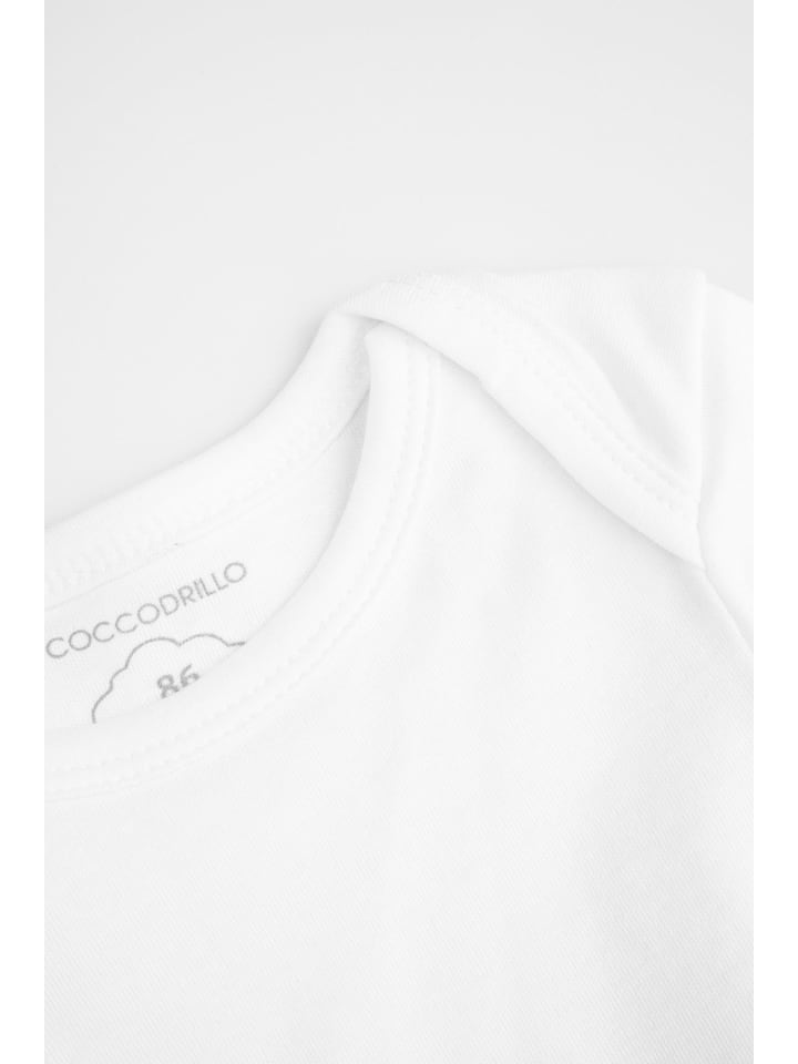 Coccodrillo Langarm-Body in weiß günstig kaufen