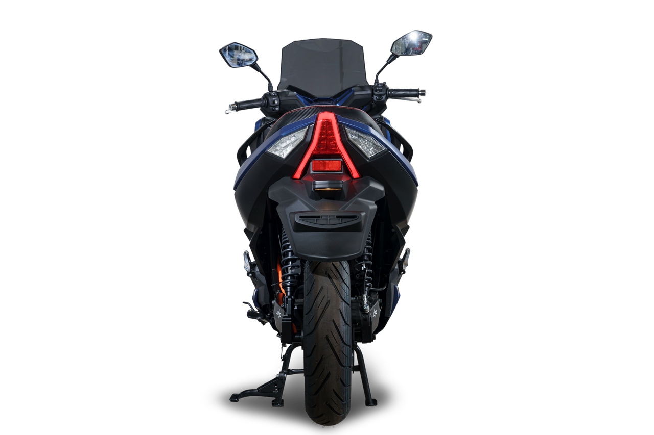 Stormborn Elektro-Motorrad ALEX R - 5kW Motor mit herausnehmbaren Akkus Mattblau / schwarz