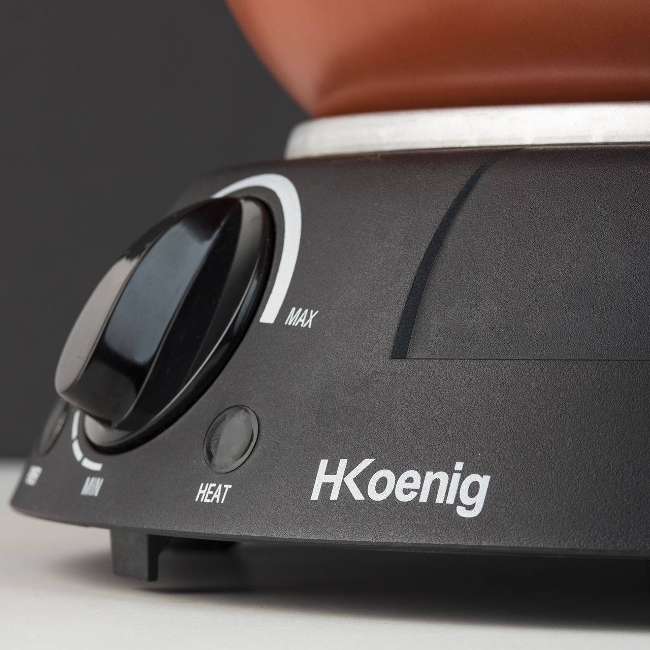 H.Koenig Elektrische Tajine TAJ3 / 3 L / Schmortopf / Terrakotta / Einstellbare Temperatur / Kontrollleuchte / 300 W