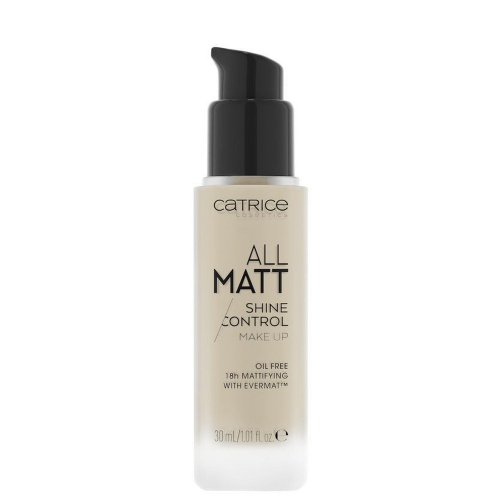 catrice All Matt Shine Control Make Up fond de teint matifiant 010 N Neutral Light Beige Fond de Teint