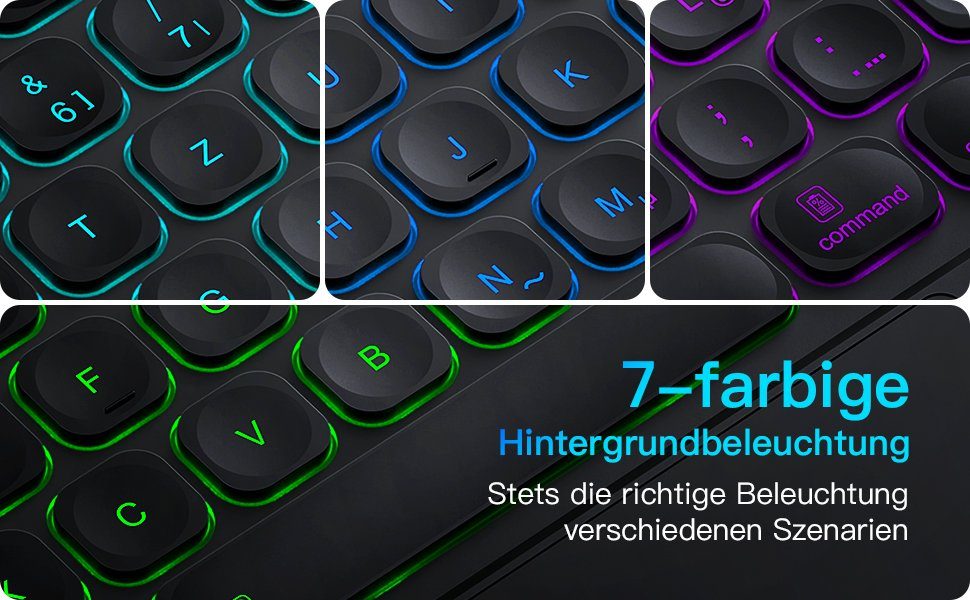officelab für iPad Pro 12.9 Zoll 6/5/4 Gen, mit Touchpad iPad-Tastatur