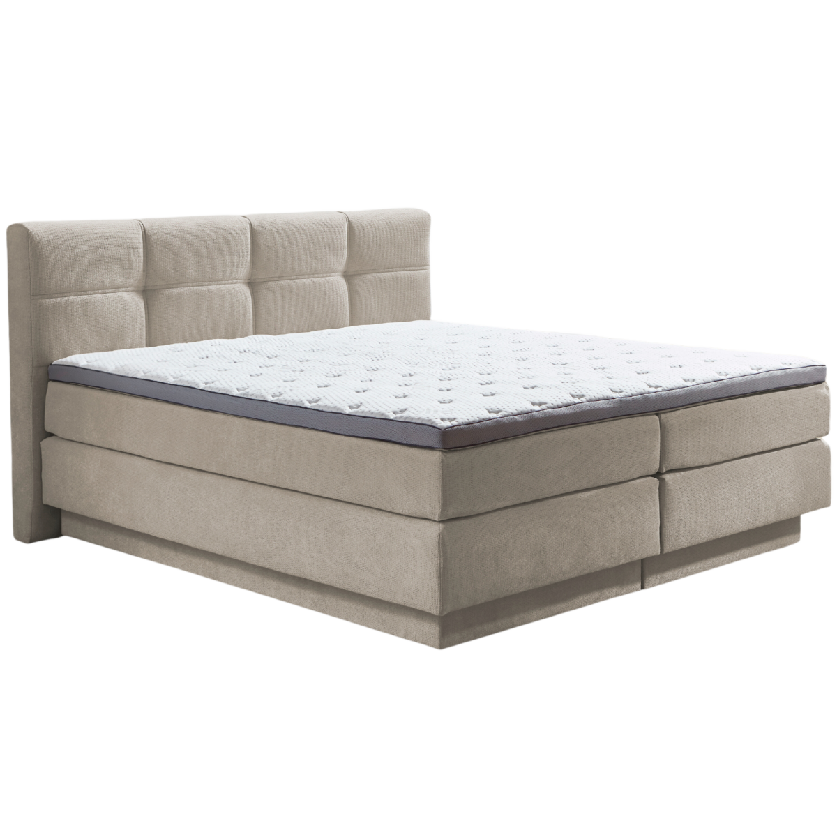 Sun Garden Boxspringbett Portage mit Bettkasten Creme 180 x 200 cm