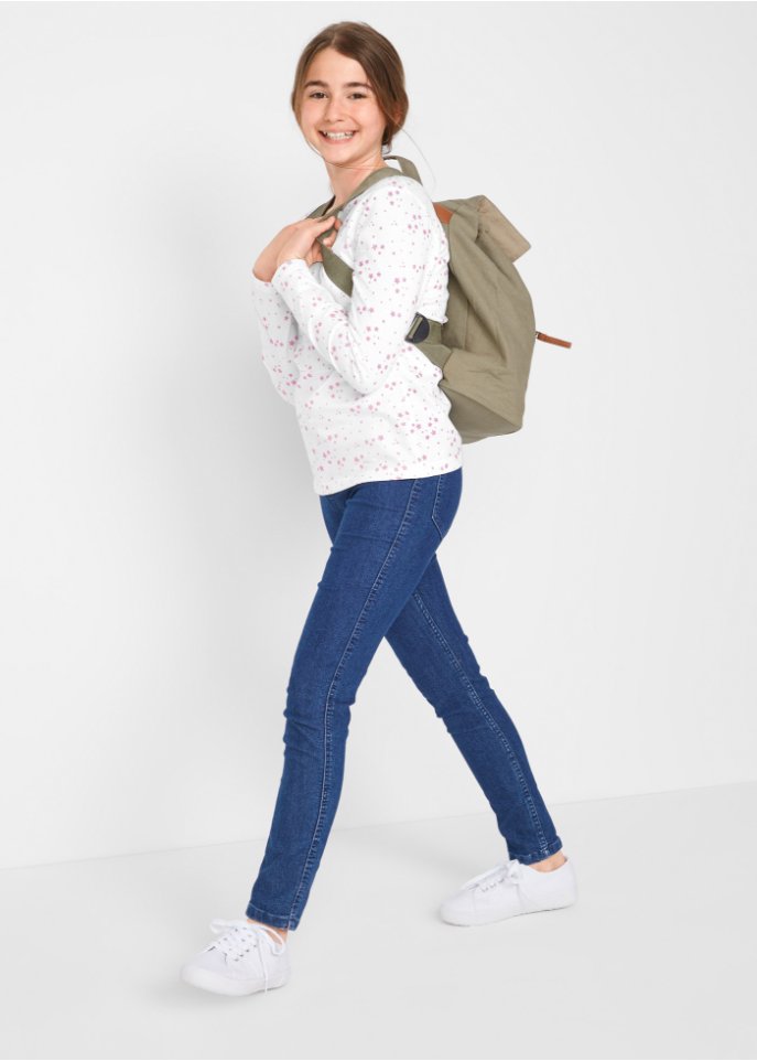 Mädchen Langarmshirt (3er Pack) aus Bio-Baumwolle