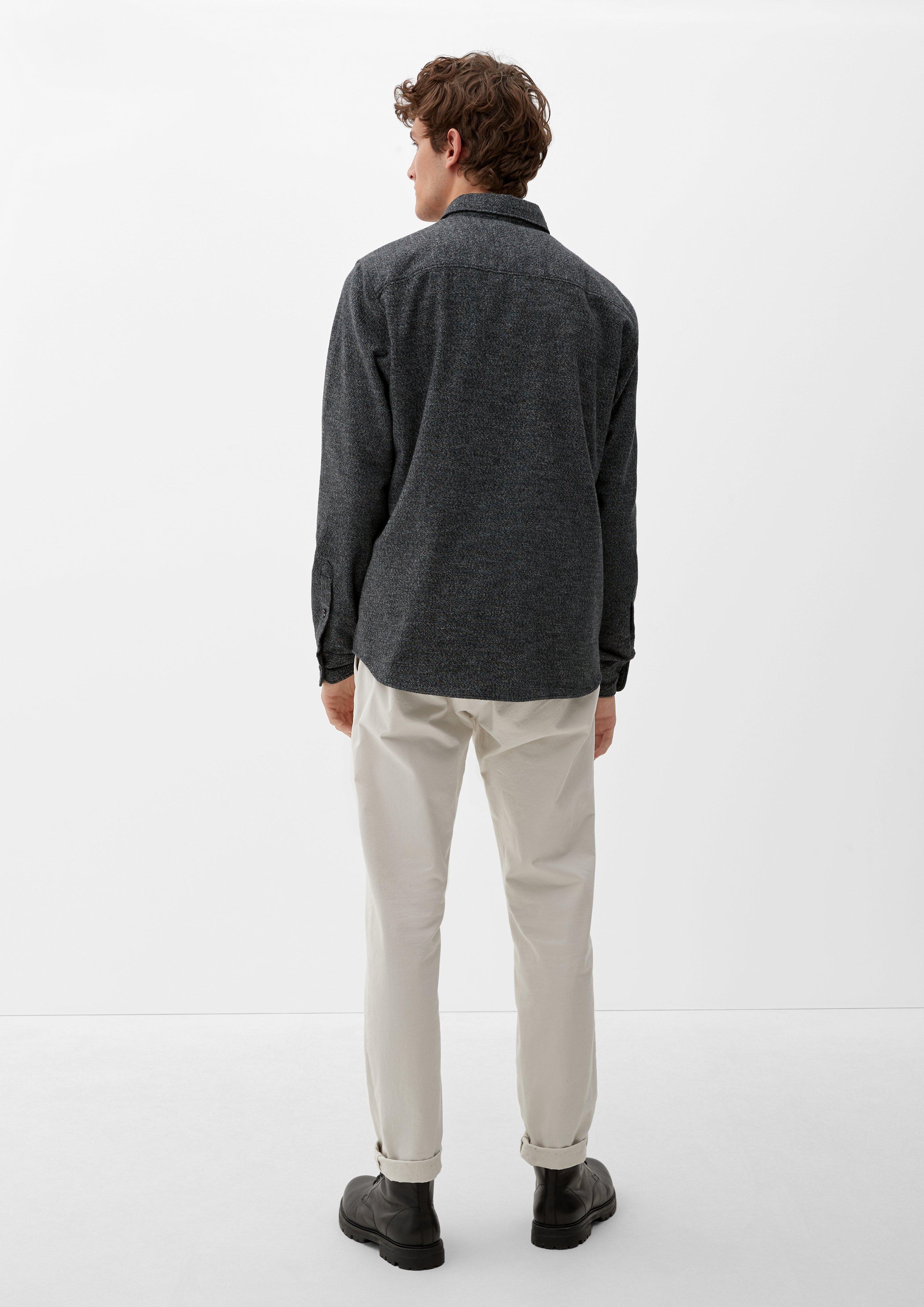 Slim: Hemd aus Baumwolltwill  2121000-99K2